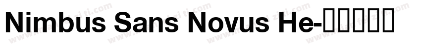 Nimbus Sans Novus He字体转换
